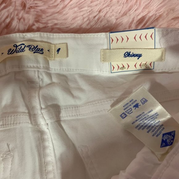 Wild Blue White Jeans Sz: 9/10 - Picture 4 of 5